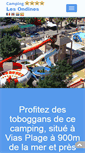Mobile Screenshot of camping-les-ondines.com